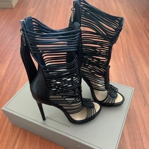 BCBGMAXAZRIA Elista Leather Gladiator Sandal